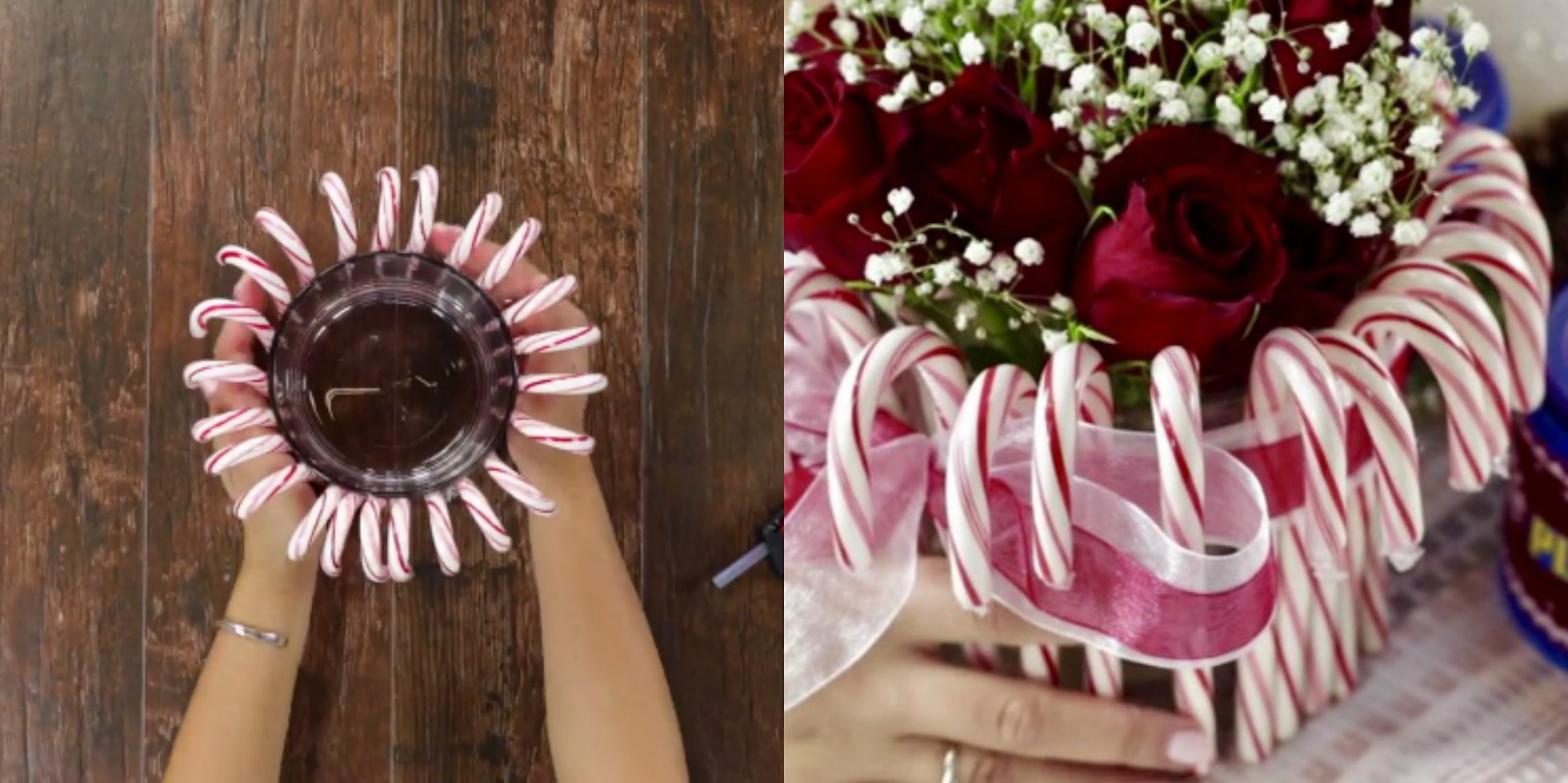 How To Make A Cute Holiday Centerpiece With CANDY CANES - Foodbeast