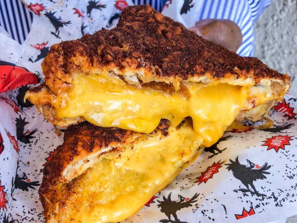 The BRICK: Howlin’ Ray’s New Deep Fried Nashville Hot Grilled Cheese ...