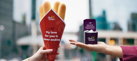olive garden breadstick bouquet