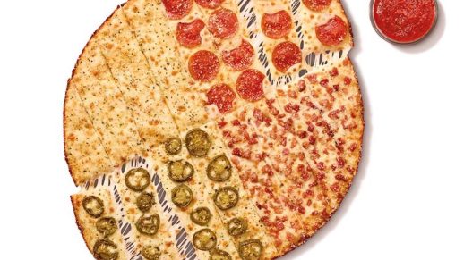 Little Caesars is putting four different flavors on one crust with its new Four-N-One Stix.