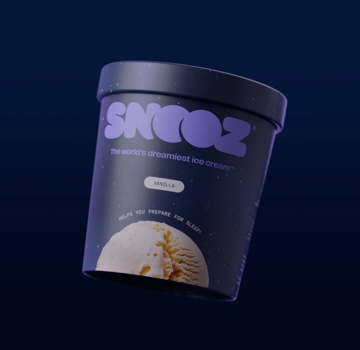 Snooz Ice Cream is designed to help you sleep.
