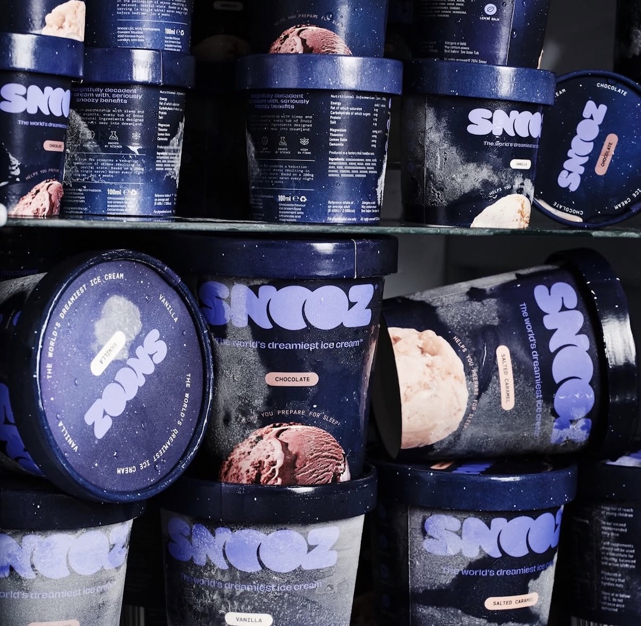 Snooz Ice Cream is designed to help you sleep.