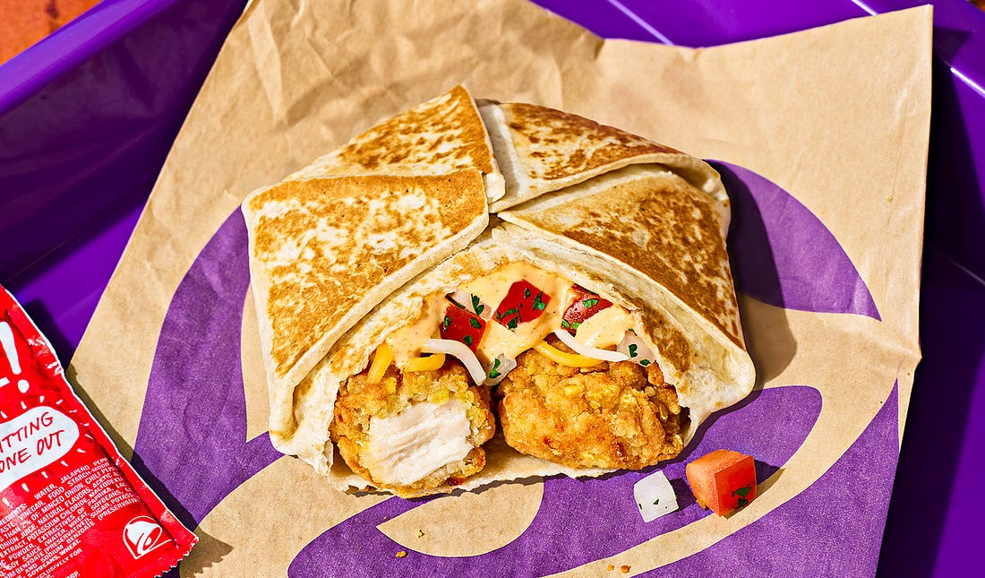 Taco Bell Crispy Chicken Crunchwrap Slider