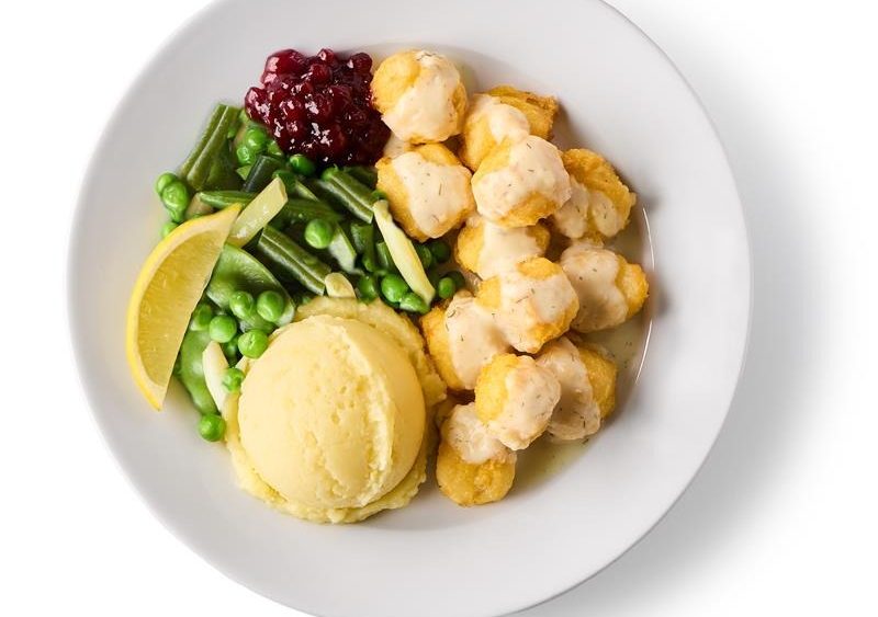 IKEA U.S. adds fish balls made with haddock to its Swedish restaurant menu for Earth Day 2026 in late April.