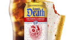 Liquid Death x Pop-Tarts Turns Frosted Strawberry Into Iced Tea