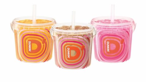 Dunkin's 42oz Beverage Buckets Are Set To Go Nationwide