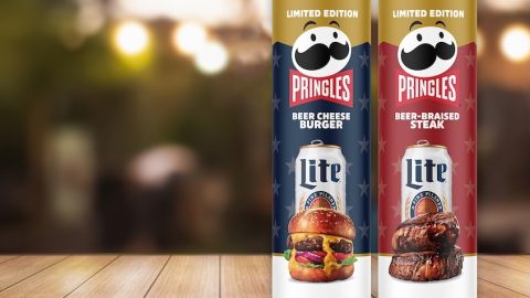 Pringles x Miller Lite Brings Back Beer Cheese Burger And Steak Crisps