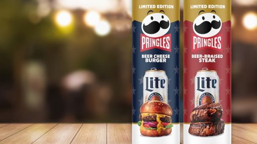 Pringles x Miller Lite Brings Back Beer Cheese Burger And Steak Crisps
