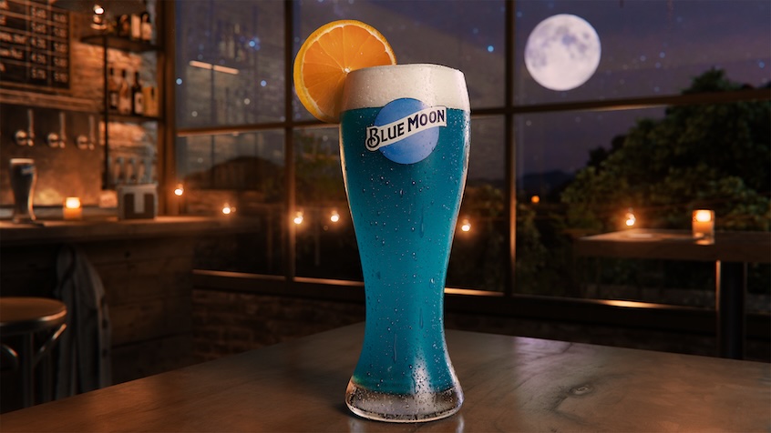 Blue Moon Is Finally Turning Its Beer Actually Blue