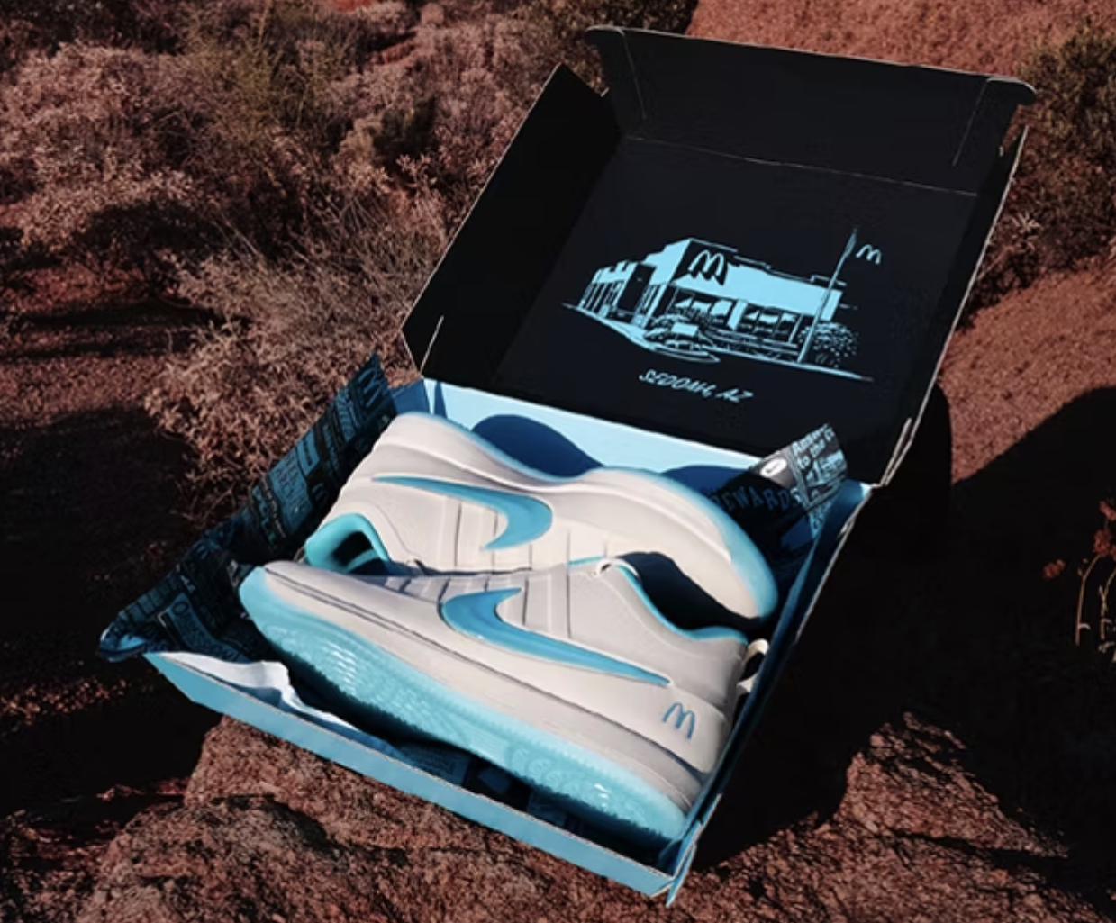 The World’s Only Turquoise McDonald’s Just Inspired This Nike Sneaker Collab