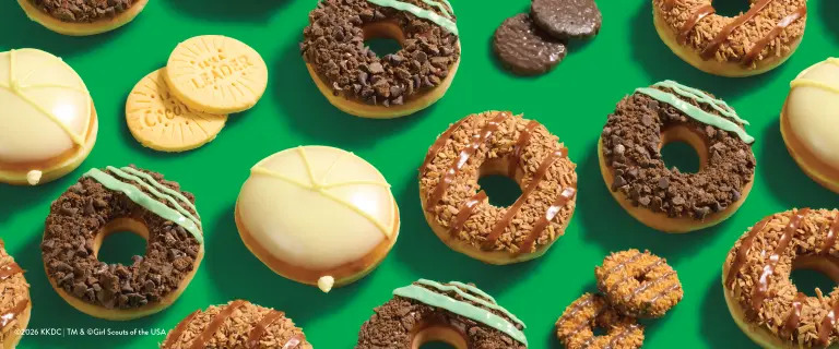 Krispy Kreme Just Brought Back the Viral Girl Scout Cookie Doughnuts