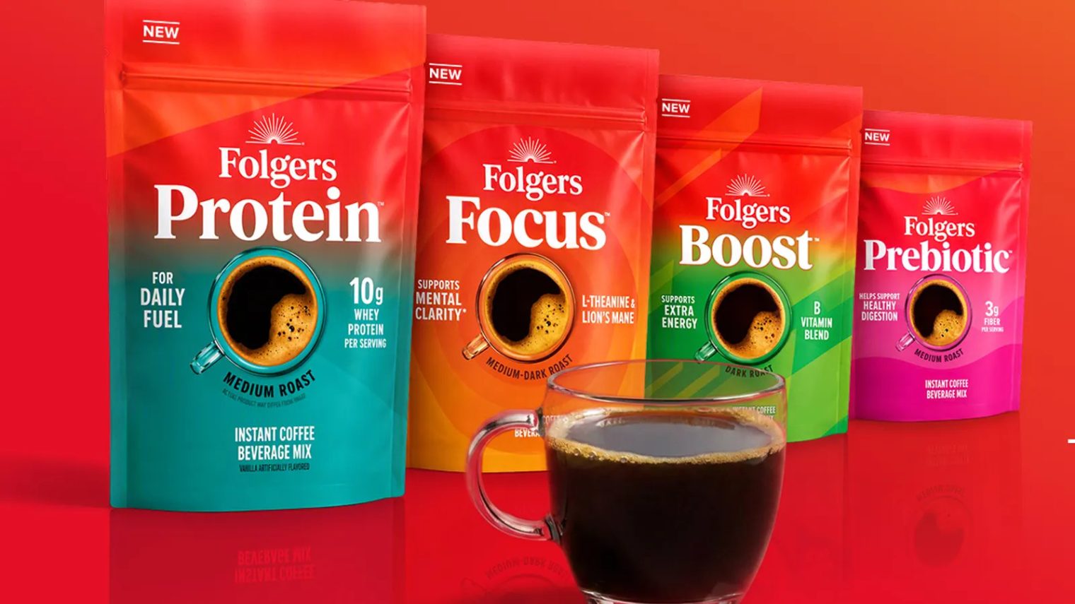 Folgers Is Going All In On Protein And Functional Coffee