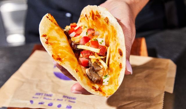 Taco Bell Is Testing A Steak Taco With One Seriously Cheesy Tortilla