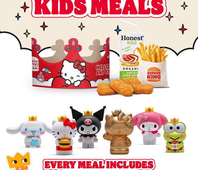 Hello Kitty Arrives At Burger King With A Golden Surprise